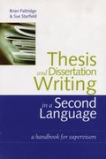 Thesis and Dissertation Writing in a Second Language