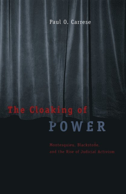 Paul O. Carrese - Cloaking of Power, E-bok