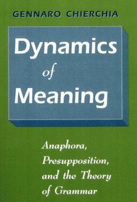 Gennaro Chierchia - Dynamics of Meaning, Inbunden