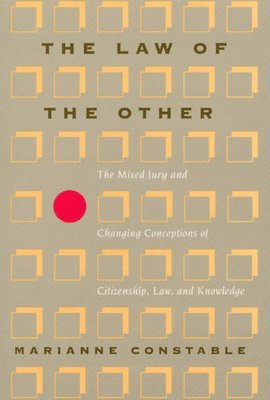 Marianne Constable - Law of the Other, Häftad. Tillgänglighet: Tillfälligt slut