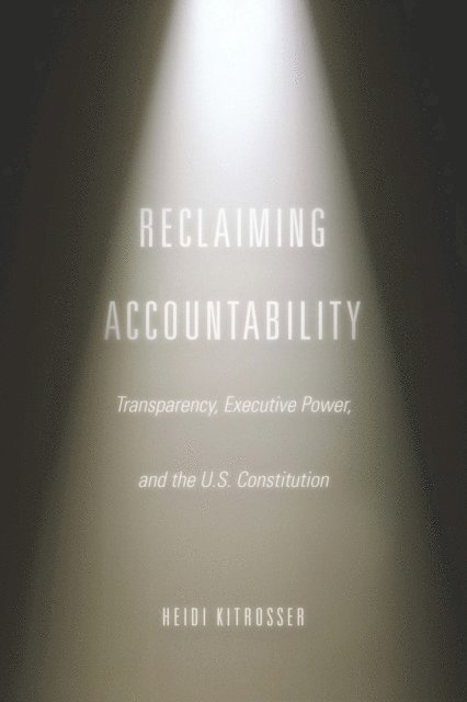 Heidi Kitrosser - Reclaiming Accountability, E-bok