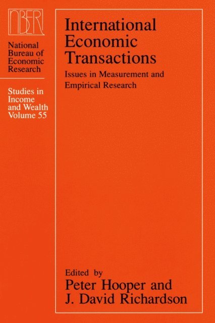 David Richardson, Peter Hooper - International Economic Transactions, E-bok