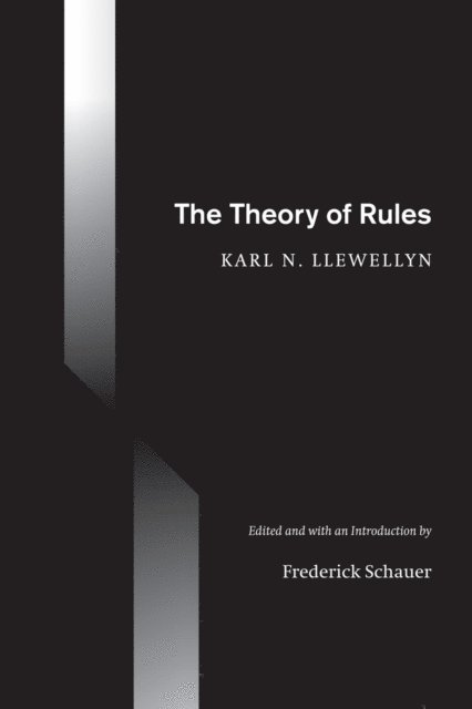 Karl N. Llewellyn, Frederick Schauer - Theory of Rules, E-bok