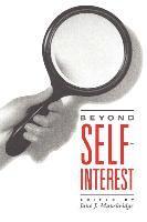 Beyond Self-Interest