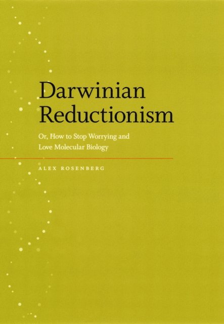 Alexander Rosenberg - Darwinian Reductionism, E-bok