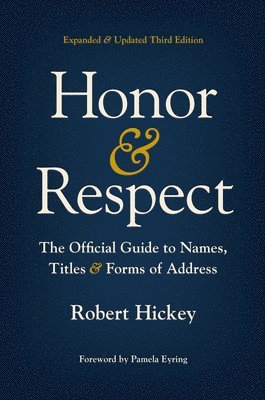 Robert Hickey - Honor and Respect, Inbunden. Tillgänglighet: Lägg i varukorg