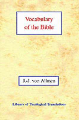 Jean-Jacques Von Allmen - Vocabulary of the Bible, Häftad