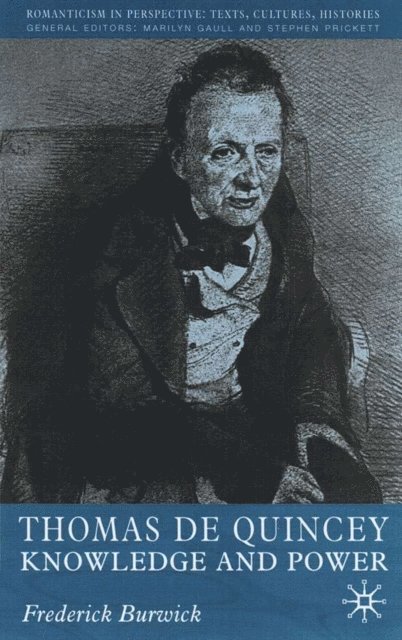 F. Burwick - Thomas de Quincey, E-bok