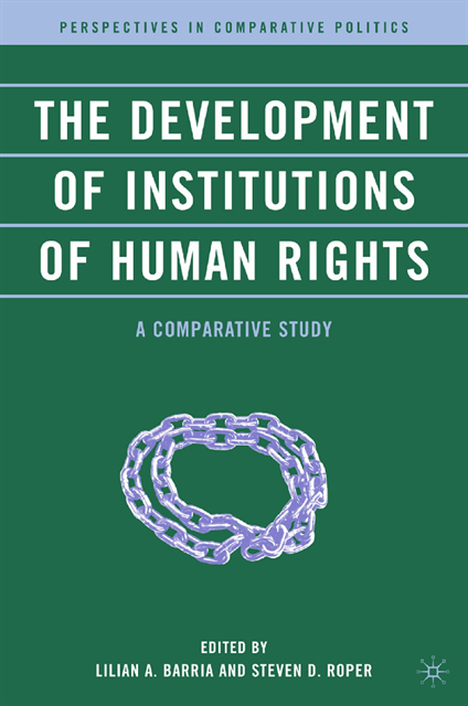 S. Roper, L. Barria - Development of Institutions of Human Rights, E-bok