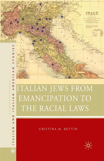 C. Bettin - Italian Jews from Emancipation to the Racial Laws, E-bok