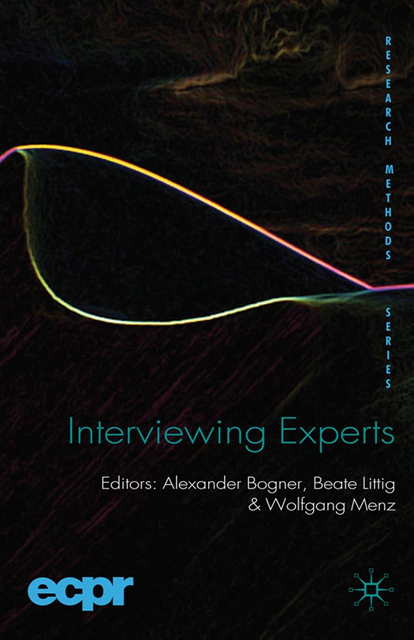 W. Menz, B. Littig, A. Bogner - Interviewing Experts, E-bok