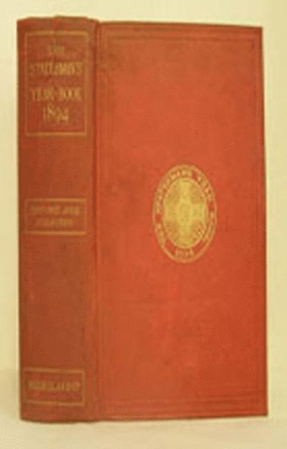 J. Scott-Keltie - Statesman's Year-Book, E-bok
