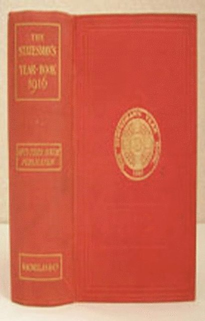 M. Epstein, J. Scott-Keltie - Statesman's Year-Book, E-bok