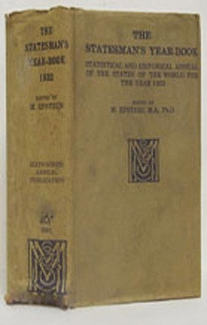 M. Epstein - Statesman's Year-Book, E-bok