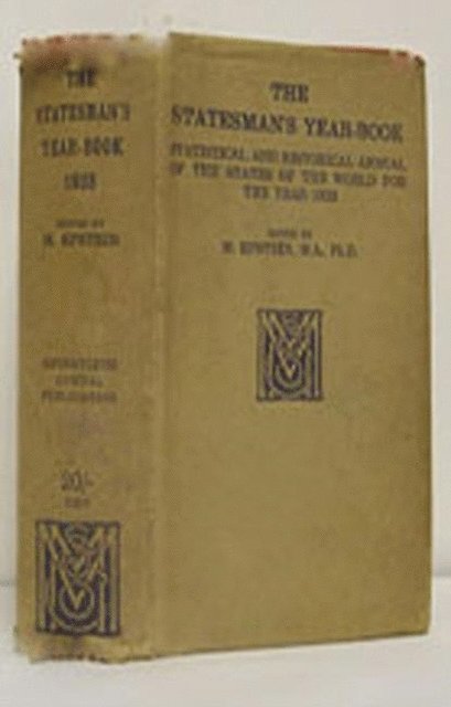 M. Epstein - Statesman's Year-Book, E-bok