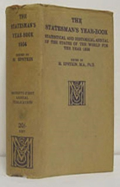 M. Epstein - Statesman's Year-Book, E-bok