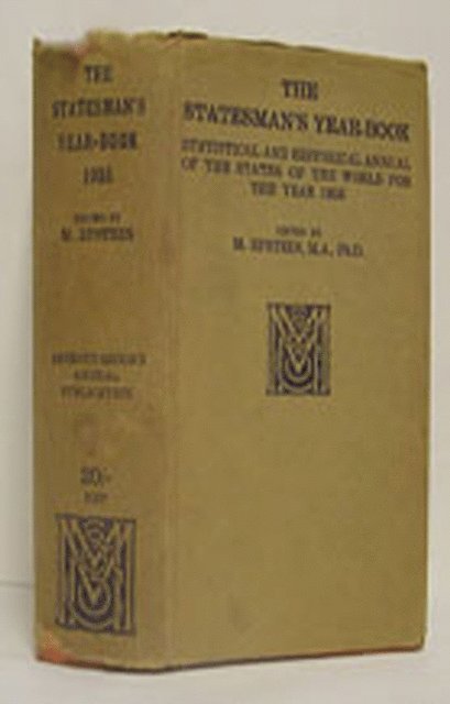 M. Epstein - Statesman's Year-Book, E-bok