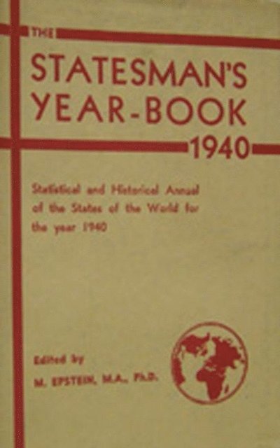 M. Epstein - Statesman's Year-Book, E-bok