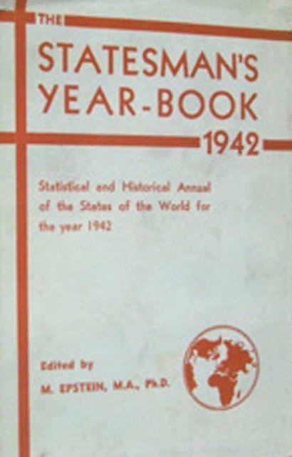 M. Epstein - Statesman's Year-Book, E-bok