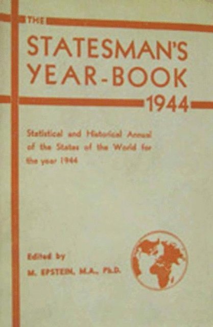 M. Epstein - Statesman's Year-Book, E-bok