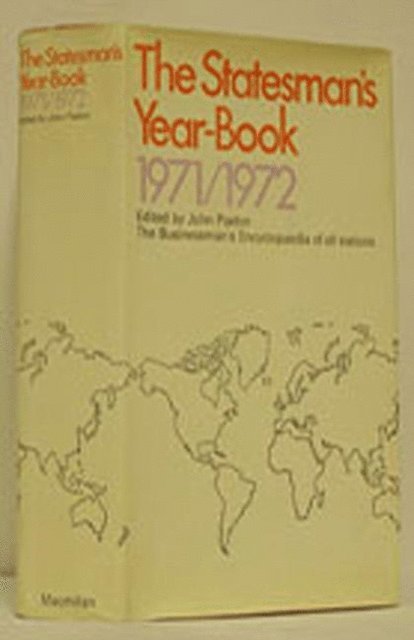J. Paxton - Statesman's Year-Book 1971-72, E-bok