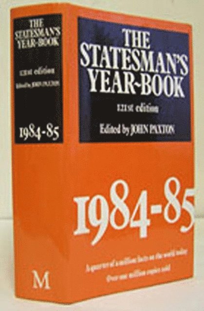 J. Paxton - Statesman's Year-Book 1974-75, E-bok