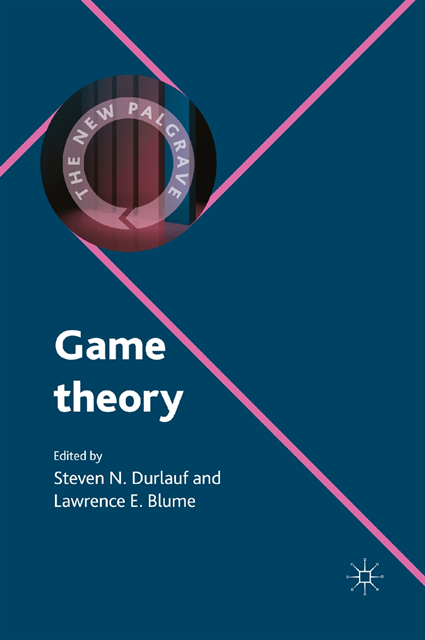 Lawrence E. Blume, Steven N. Durlauf, Steven Durlauf - Game Theory, E-bok