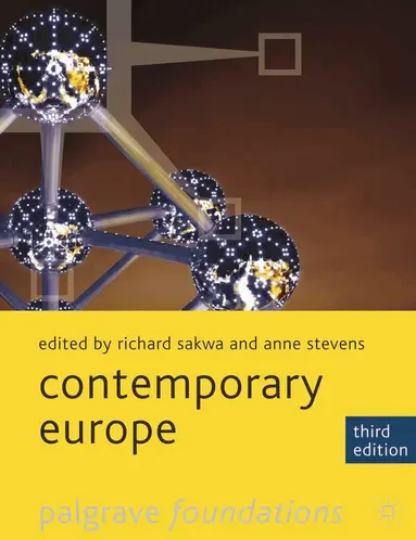 Richard Sakwa, Anne Stevens - Contemporary Europe, Häftad