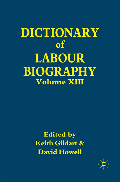 D. Howell, K. Gildart - Dictionary of Labour Biography, E-bok