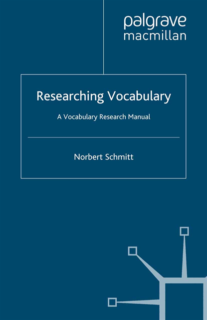 N. Schmitt - Researching Vocabulary, E-bok