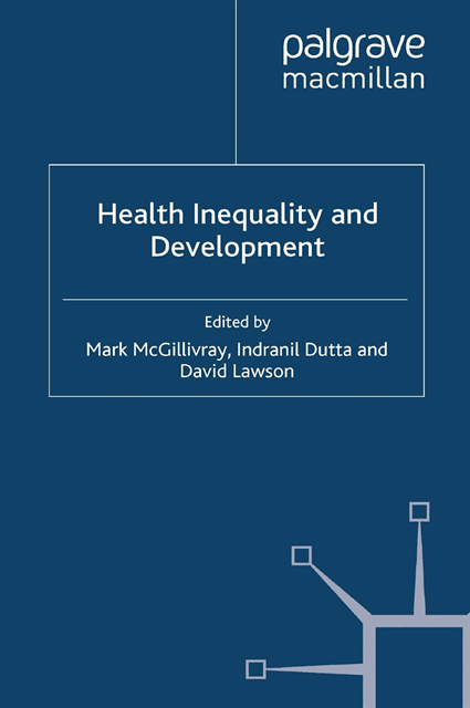 D. Lawson, I. Dutta, M. McGillivray - Health Inequality and Development, E-bok