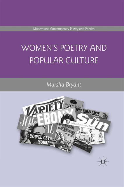 Marsha Bryant - Women's Poetry and Popular Culture, E-bok