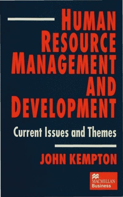 J. Kempton - Human Resource Management and Development, E-bok