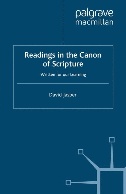 D. Jasper - Readings in the Canon of Scripture, E-bok
