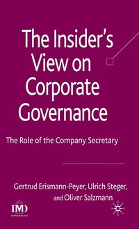 The Insider's View on Corporate Governance