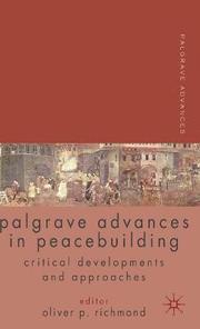 Palgrave Advances in Peacebuilding