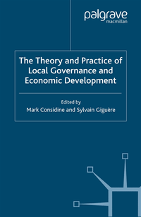 Theory and Practice of Local Governance and Economic Development