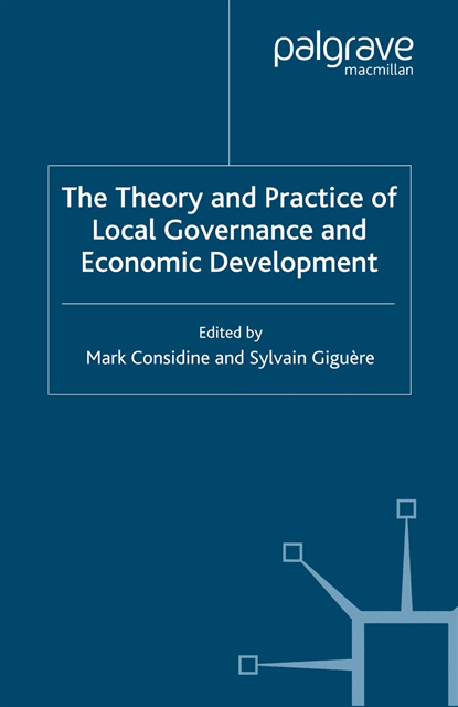 S. Giguere, M. Considine - Theory and Practice of Local Governance and Economic Development, E-bok