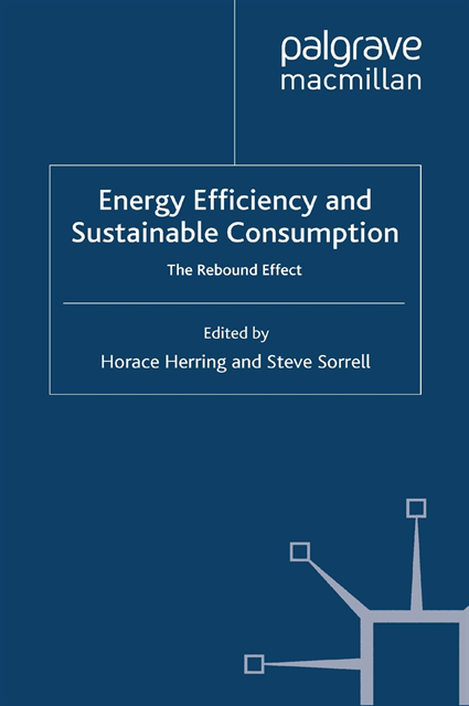 S. Sorrell, H. Herring - Energy Efficiency and Sustainable Consumption, E-bok