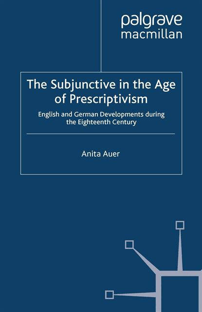 A. Auer - Subjunctive in the Age of Prescriptivism, E-bok