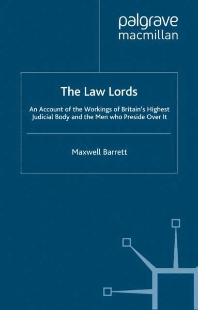 M. Barrett - Law Lords, E-bok