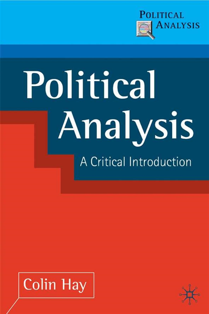 Colin Hay - Political Analysis, E-bok