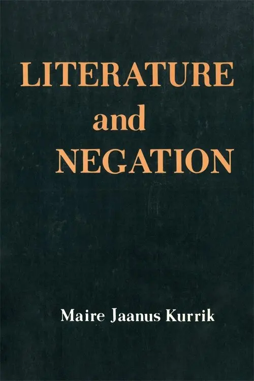 Maire Jaanus - Literature and Negation, Häftad. Tillgänglighet: Tillfälligt slut