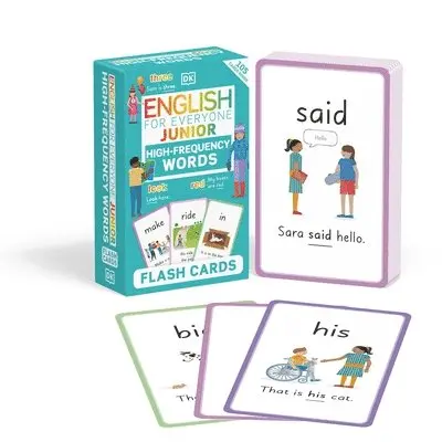 DK - English for Everyone Junior High-Frequency Words Flash Cards. Tillgänglighet: Tillfälligt slut