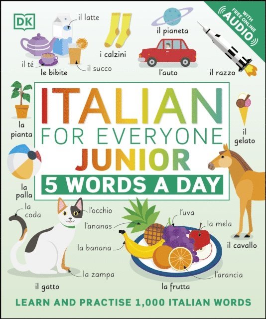 DK - Italian for Everyone Junior 5 Words a Day, E-bok