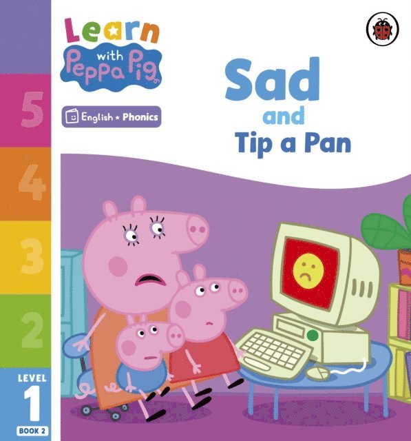 Peppa Pig - Learn with Peppa Phonics Level 1 Book 2 – Sad and Tip a Pan (Phonics Reader), E-bok