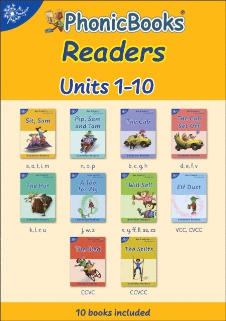 Phonic Books - Phonic Books Dandelion Readers Set 3 Units 1-10, E-bok