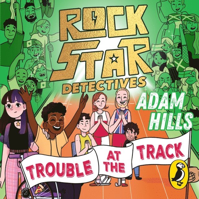 Adam Hills - Rockstar Detectives: Trouble at the Track, Ljudbok
