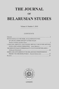 Journal of Belarusian Studies 2018
