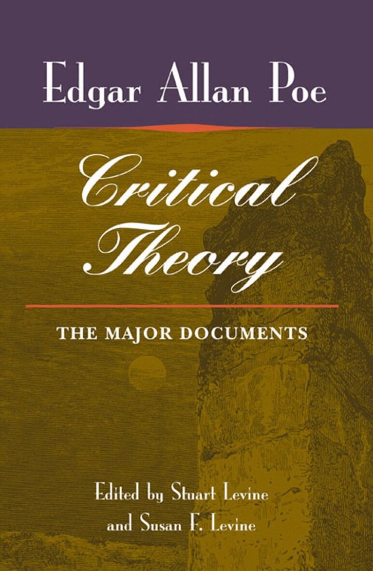 Susan Levine, Susan F. Levine - Poe's Critical Theory, E-bok